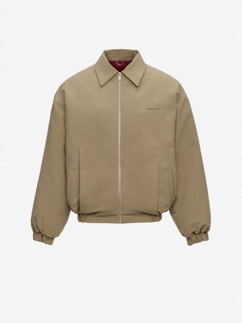 MAGDA BUTRYM Padded jacket with dropped shoulder in khaki