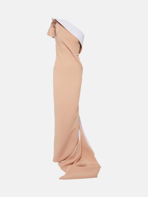 MATICEVSKI Instrumental one-shoulder gown