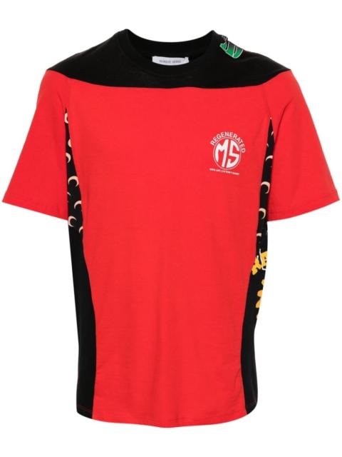 Marine Serre Regenerated panelled T-shirt