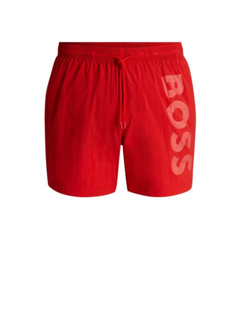BOSS FULLY LINED SWIM SHORTS WITH LOGO PRINT