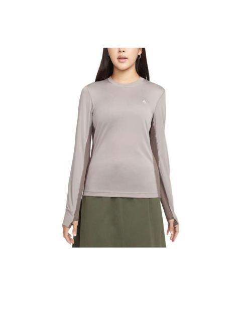 Nike (WMNS) Nike ACG Dri-FIT ADV Goat Rocks Long Sleeve T-shirt Asia Sizing 'Grey' DQ5853-087