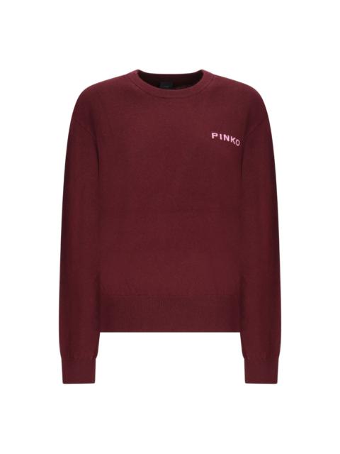 PINKO logo-embellished knit