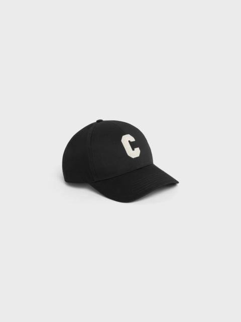 Initial baseball cap in cotton