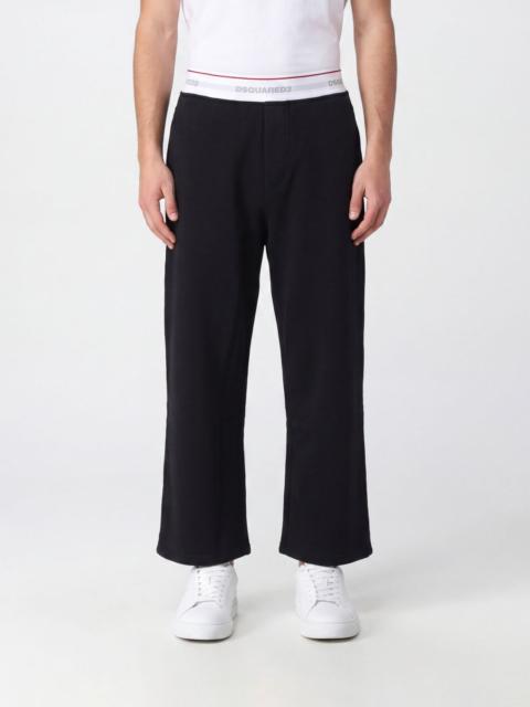 DSQUARED2 DSQUARED2 Cotton Jersey Jogging Trousers with Logo Waistband