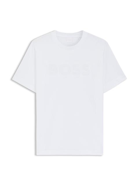 BOSS COTTON-JERSEY T-SHIRT WITH LOGO ARTWORK