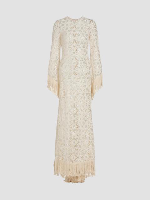BRONX BANCO Women's Mia Crocheted Maxi Dress - Ivory