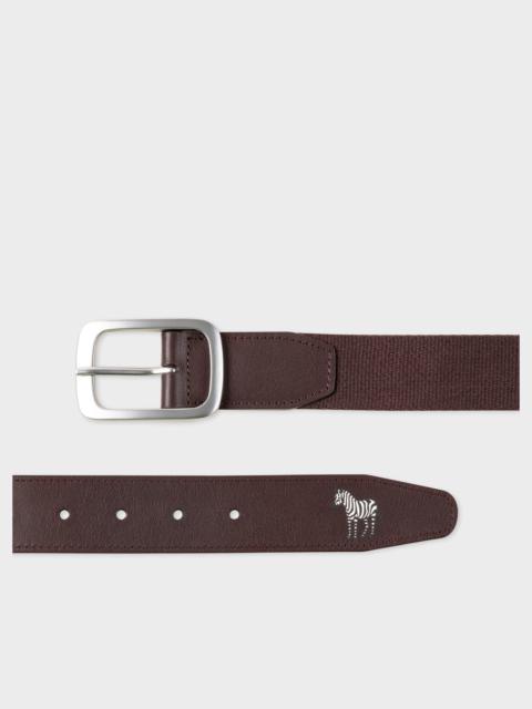 Paul Smith Webbing Zebra Logo Belt