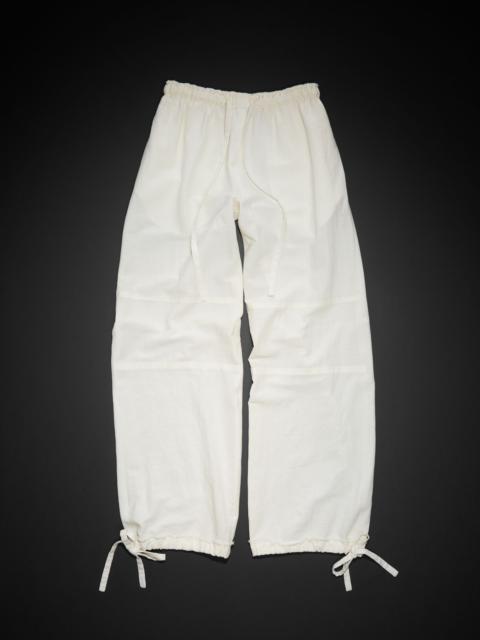 Acne Studios Relaxed drawstring trousers - Warm white