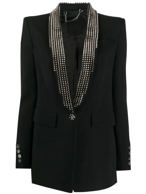 PHILIPP PLEIN 스파이크 studded 블레이저