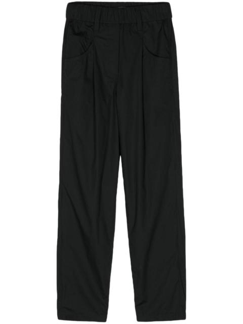 Brunello Cucinelli elasticated-waist cropped trousers