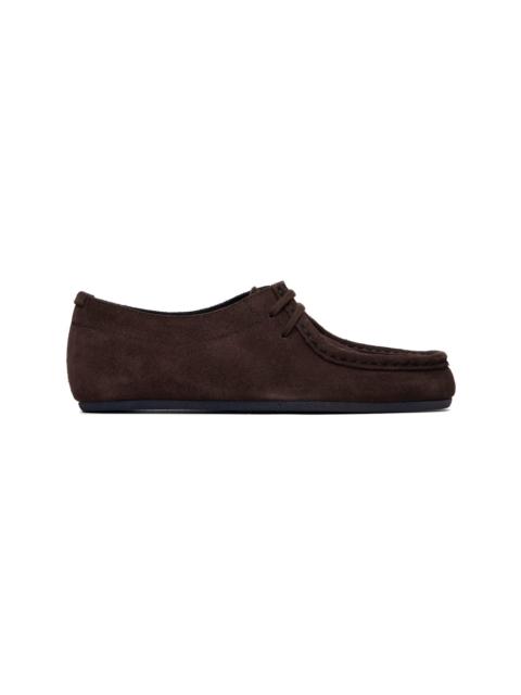 Jil Sander Brown Hood Lace-Up Derbys
