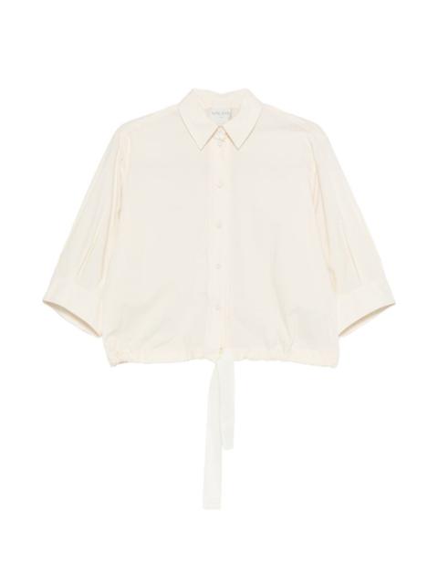 forte_forte drawstring-hem shirt