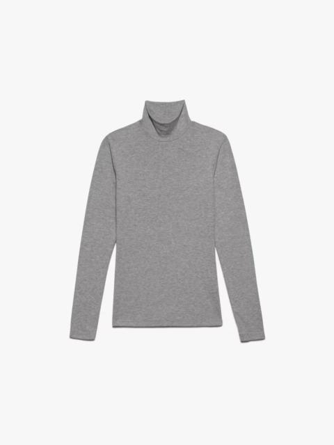 Rib Turtleneck in Gris Heather