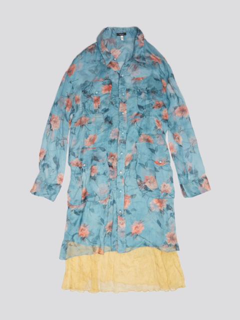 DOUBLE LAYER DRESS SET - BLUE FLORAL