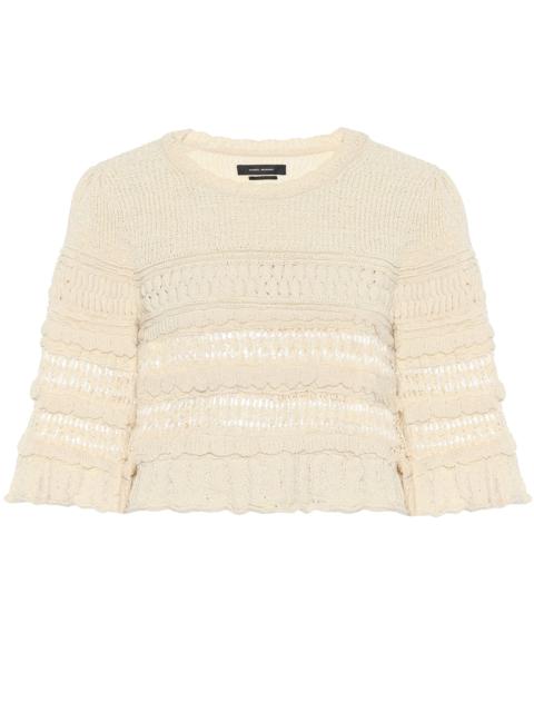 Isabel Marant Friz cropped cotton-blend sweater
