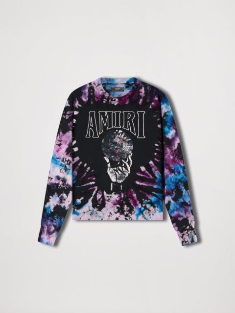 AMIRI CRYSTAL BALL TIE-DYE CREWNECK