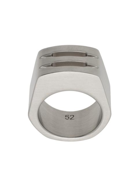 Rick Owens Silver Grill Ring