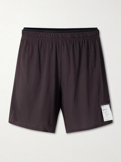 SATISFY Straight-Leg Logo-Appliqu&eacute;d 5" Space‑O&trade; Shorts