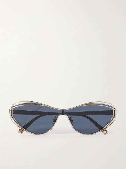 Dior Fildior M1u Cat-eye Gold-tone Sunglasses