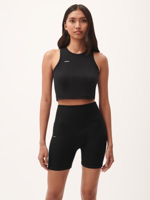 PANGAIA Womens 365 Cotton-Stretch Tank Top - Black