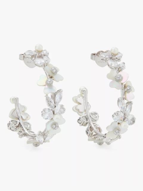 kate spade Precious Pansy Hoops