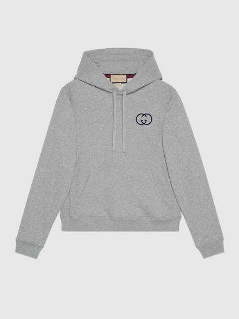 GUCCI Cotton jersey hooded sweatshirt