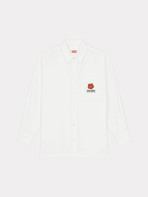【KENZO】BOKE OVERSIZED BLUE CREST FLOWER MIDNIGHT SHIRT