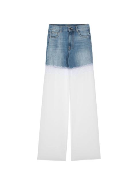 panelled-design trousers