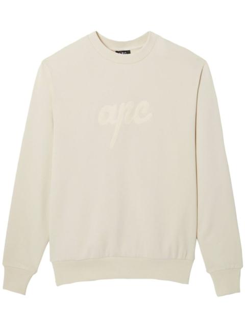 A.P.C. logo-print sweatshirt