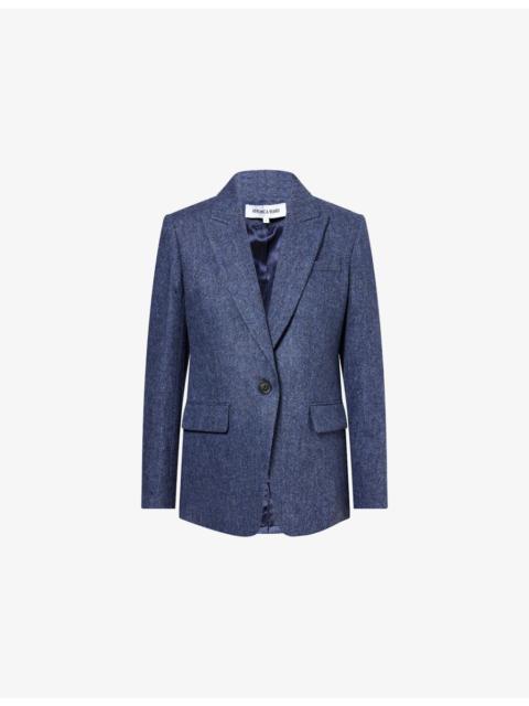 VERONICA BEARD Vega Notched-Lapel Wool Jacket