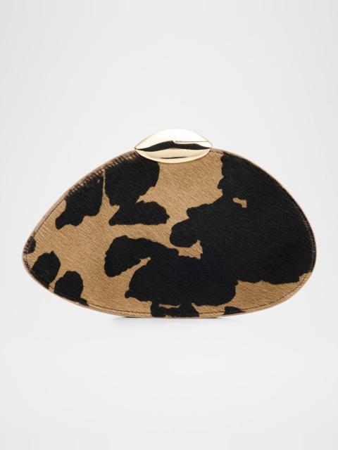 BENEDETTA BRUZZICHES Belle De Jour Calf Hair Clutch Bag