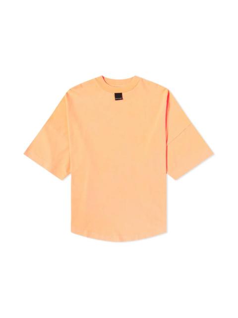 Palm Angels Palm Angels Blurred Logo Oversized T-Shirt Orange Fluo Black