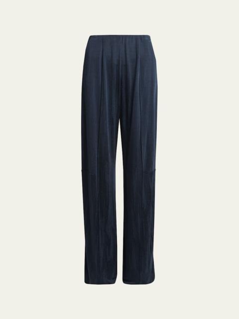GIORGIO ARMANI Jacquard Jersey Straight-Leg Trousers
