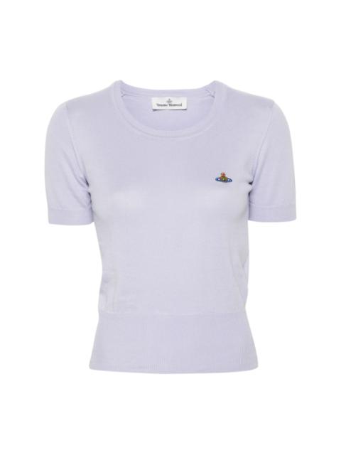 Vivienne Westwood Orb-embroidered knitted T-shirt