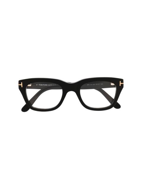 wayfarer-frame optical glasses