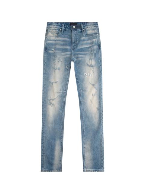 RTA Bryant Light Wash Distressed Denim "blue" MF24D830 B1205LWDIS