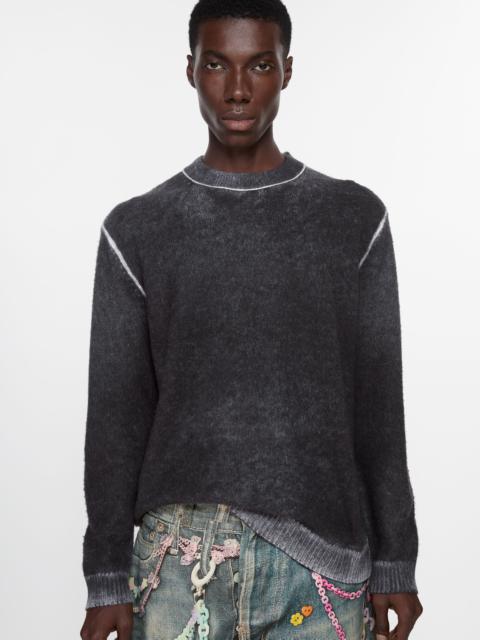 Acne Studios Printed crewneck jumper - Black