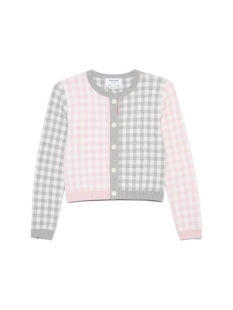 Thom Browne gingham-check wool cardigan
