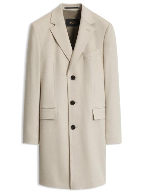 BOSS SINGLE-BREASTED COAT IN ITALIAN CASHMERE