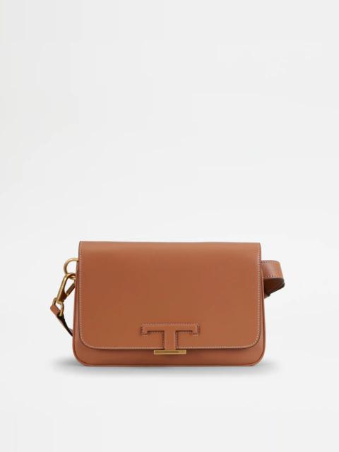 Tod's TIMELESS BELT BAG MINI IN LEATHER - BROWN