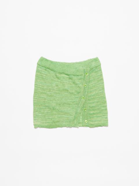 Knit mini skirt - Bright Green