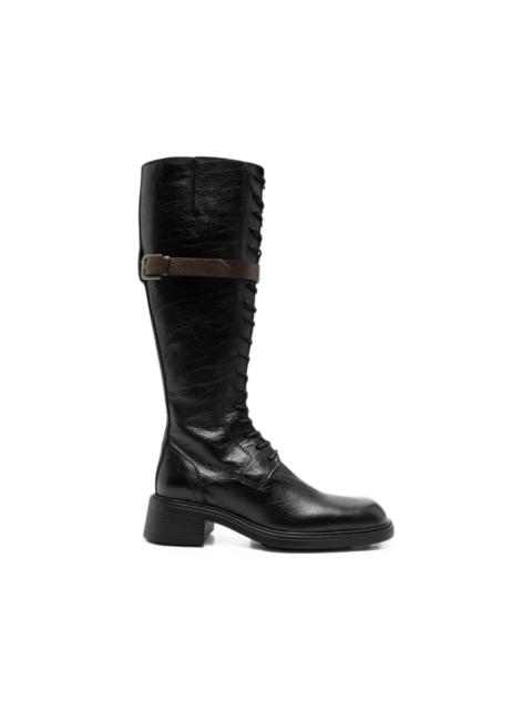 MIISTA Beatrix lace-up buckle-strap boots