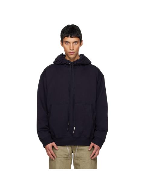 Dries Van Noten Navy Loose Fit Hoodie