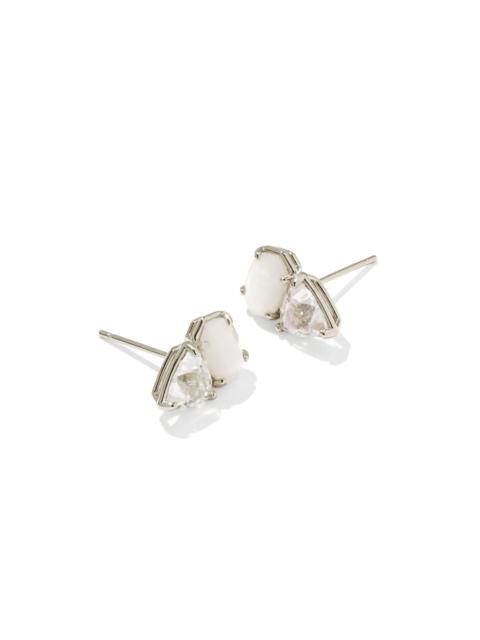 KENDRA SCOTT Tatum Silver Stud Earrings