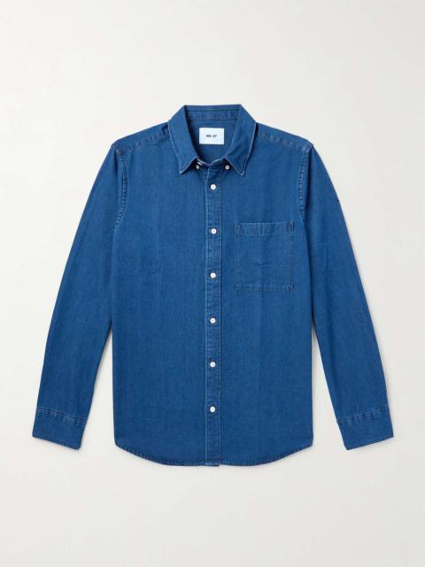 Cohen 5769 Button-Down Collar Organic Denim Shirt