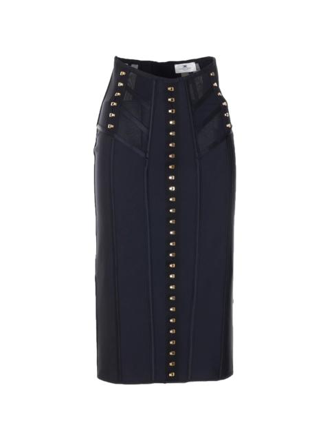 ELISABETTA FRANCHI Elisabetta Franchi Hook-appliqué Midi Skirt