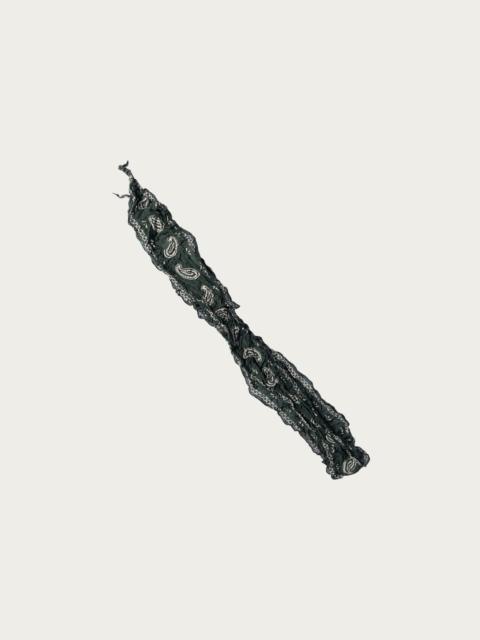 Kapital WASHER Silk MOGA Scarf (PAISLEY) - Green