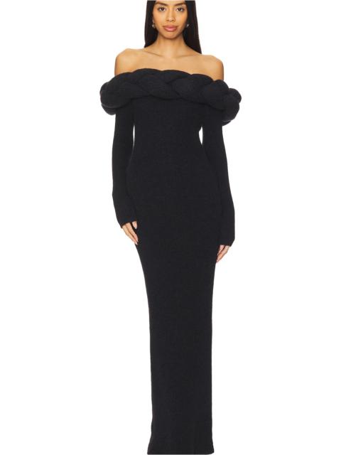 VAILLANT Oversized Braid Knitted Mini Dress