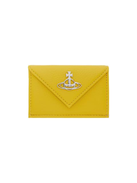 Vivienne Westwood Yellow Re-Vegan Envelope Wallet