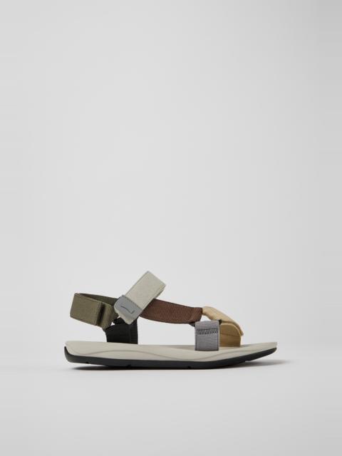 CAMPER Match Multicolored textile sandals for men